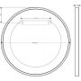 Axor Universal Circular 42848700 lustro 60x60 cm okrągłe biały zdj.2
