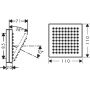 Axor ShowerComposition 12596670 deszczownica 11x11 cm kwadratowa czarna zdj.2