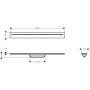 Axor Drain 42520990 element zewnętrzny odpływu 70 cm złoty zdj.2