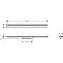Axor Drain 42526820 element zewnętrzny odpływu 80 cm zdj.2
