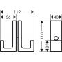 Axor Universal Rectangular 42639670 uchwyt drzwi prysznicowych zdj.2