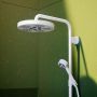Axor One 48790700 zestaw prysznicowy podtynkowy z deszczownicą biały zdj.4