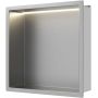 Balneo Wall Box LED Inox B01010101091 półka wnękowa 30 cm stal zdj.3