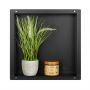 Balneo Wall-Box No Rim Black OBBL1NR półka wnękowa 30 cm czarna zdj.6