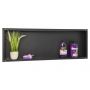 Balneo Wall-Box No Rim Black OBBL6NR półka wnękowa 90 cm czarna zdj.2