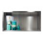 Balneo Wall-Box One Inox OBIN3 półka wnękowa 60 cm stal zdj.1