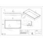 Balneo Wall-Box No Rim Inox OBIN3NR półka wnękowa 60 cm stal zdj.2