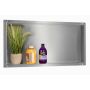 Balneo Wall-Box No Rim Inox OBIN3NR półka wnękowa 60 cm stal zdj.1