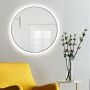 Baltica Design Tiny Border Bright 5904107912233 lustro 80x80 cm okrągłe z oświetleniem z matą grzewczą srebrny zdj.2
