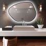 Baltica Design Bright Stain I 5904107918815 lustro 90x64 cm z oświetleniem czarny zdj.1