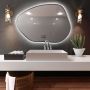 Baltica Design Bright Stain I 5904107918853 lustro 50x36 cm z oświetleniem srebrny zdj.1