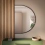 Baltica Design Tiny Border Semi Round 5904107923550 lustro 80x50 cm czarny zdj.1