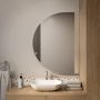 Baltica Design Tiny Border Semi Round 5904107923789 lustro 80x40 cm srebrny zdj.1