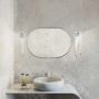 Baltica Design Tiny Border Semi Round 5904107924403 lustro 40x60 cm owalne srebrny zdj.3