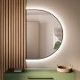 Baltica Design Tiny Border Semi Round 5904107925493 lustro 140x80 cm z oświetleniem czarny zdj.2