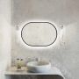 Baltica Design Tiny Border Pastille 5904107928852 lustro 50x110 cm owalne czarny zdj.1