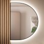 Baltica Design Tiny Border Semi Round 5904107927268 lustro 140x80 cm z oświetleniem czarny zdj.3