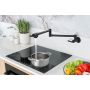 Berg Pot Filler 830135B bateria kuchenna ścienna czarna zdj.5