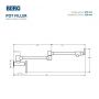Berg Pot Filler 830135B bateria kuchenna ścienna czarna zdj.2