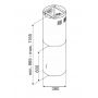 Berg Floyd Premium Gold Isola FLOOWOKSGG3911 okap wyspowy zdj.2