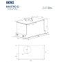 Berg Maestro MAEOPPODBK6025 okap kuchenny 52 cm podszafkowy czarny zdj.2