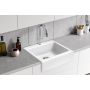 Berg Nova BRN22C104 zlewozmywak ceramiczny 66x62 cm biały zdj.5