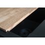 Berg Hobart BRQ1911BK zlewozmywak granitowy 78x50 cm czarny zdj.6
