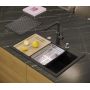 Berg Ares BRS19804 zlewozmywak granitowy 76x50 cm czarny zdj.5