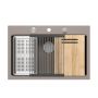 Berg Ares BRS23804 zlewozmywak granitowy 76x50 cm beżowy zdj.1