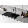 Berg Grazia BRZ19C11P zlewozmywak ceramiczny 86x51 cm czarny zdj.4