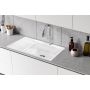 Berg Grazia BRZ22C11P zlewozmywak ceramiczny 86x51 cm biały zdj.3