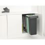 Brabantia Sort & Go 232527 sortownik na odpady 2 l czarny zdj.2