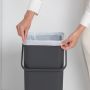 Brabantia Sort & Go 251047 sortownik na odpady 40 l szary zdj.2