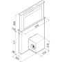 Ciarko Design Moondraft CDB6001CC okap kuchenny 60 cm blatowy czarny zdj.2