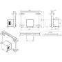 Ciarko Design Moondraft CDB9001CC okap kuchenny 90 cm blatowy czarny zdj.2