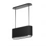 Ciarko Design Mono W CDW9001B okap kuchenny 90 cm wyspowy czarny zdj.1