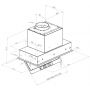 Ciarko Design SU Mini CDZ6001C okap kuchenny 60 cm podszafkowy czarny zdj.2