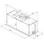 Ciarko Design Uno CDZ7404B okap kuchenny 74 cm podszafkowy biały zdj.2