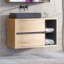 Comad Devon DEVON823100CMFSC szafka 100x45.5x59.8 cm podumywalkowa wisząca grafitowa zdj.5
