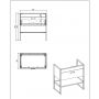 Comad Brooklin BROOKLIN821FSC szafka stojąca podumywalkowa 80x46 cm zdj.2