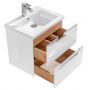 Comad Capri White CAPRIWHITE820BFSC szafka wisząca podumywalkowa 60x46 cm zdj.5