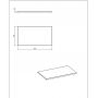 Comad Capri White CAPRIWHITE891FSC blat naszafkowy 81x46 cm biały zdj.2