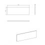 Comad Line Reed Green LINEREEDGREENB89120 blat 120.4x40 cm zielony zdj.2