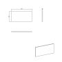 Comad Line Reed Green LINEREEDGREENB8980 blat 80.4x40 cm zielony zdj.2