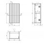 Comad Line Reed Green LINEREEDGREEND83301D szafka 30x18.9x57 cm zielona zdj.2