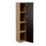 Comad Luxor Black LUXORBLACK80011D szafka 35x33x170 cm czarna-dab zdj.4