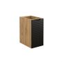 Comad Luxor Black LUXORBLACK81301D szafka 30x46x57 cm czarna-dab zdj.3
