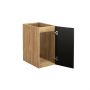 Comad Luxor Black LUXORBLACK81301D szafka 30x46x57 cm czarna-dab zdj.4