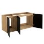 Comad Luxor Black LUXORBLACK821203D szafka 120x46x57 cm czarna-dab zdj.4