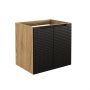 Comad Luxor Black LUXORBLACK82602D szafka 60x46x57 cm czarna-dab zdj.1